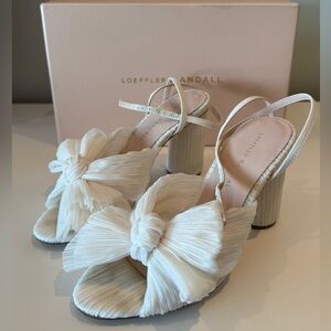 Loeffler Randall - Camilla Knot Heel - Pearl - size 6